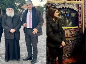 Σταματίνα Τσιμτσιλή και Θέμης Σοφός εκπλήρωσαν τάμα για τον γιο τους