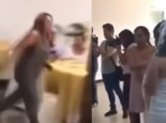 Γυναίκα εισβάλλει σε γάμο, φωνάζει “Σ’αγαπώ” στον γαμπρό και ρίχνει χαστούκι στη νύφη – Άφωνοι οι καλεσμένοι