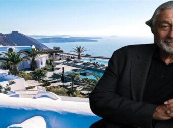 Εγκαίνια για το ξενοδοχείο του Robert De Niro στη Σαντορίνη – Σοκάρει η τιμή του απλού δωματίου για μια νύχτα