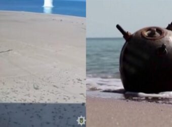 Έκανε Μπάνιο Σε «Απαγορευμένη» Θάλασσα Στην Οδησσό Και Τον Ανατίναξε Νάρκη (vid)