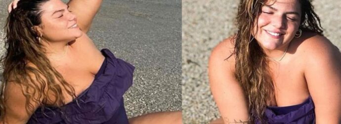 «Έχεις αγαλματένιο κορμί!» – Η Δανάη Μπάρκα πόζαρε σε ακρογιαλιά της Μυκόνου και αποθεώθηκε