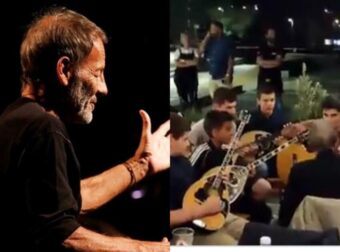 Σταύρος Ξαρχάκος: Διευθύνει παιδιά Με Μπουζούκια Σε Ταβέρνα Στη Σύρο – Βίντεο