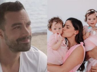 «Έλιωσε» το Instagram με το βίντεο του Τανιμανίδη: Οι δίδυμες λένε «μπαμπά» κι αuτός κυλιέται στα πατώματα