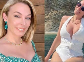 Σαν αληθινή γοργόνα: H Τατιάνα Στεφανίδου ξάπλωσε στην άκρη της παραλίας με μικροσκοπικό μπικίνι