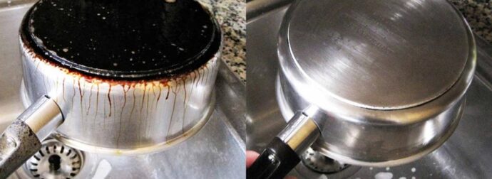 Καμένα λίπη τέλος: Πώς να κάνετε κατσαρόλες και τηγάνια να λάμπουν, χωρίς να πονέσουν τα χέρια σας