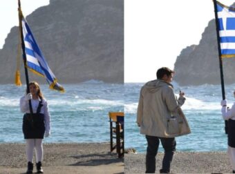 Απόλλωνας Νάξου: Χειροκροτήματα για την μαθήτρια που παρέλασε μόνη της