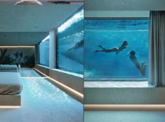 Σπίτι στην Κηφισιά έχει υποβρύχια πισίνα στην κρεβατοκάμαρα