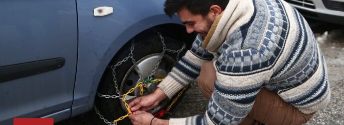 Κακοκαιρία Μπάρμπαρα: Πώς τοποθετούνται αλυσίδες και χιονοκουβέρτες στα αυτοκίνητα