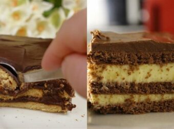 Η συνταγή που θα ζηλέψουν όλοι: Νηστίσιμο γλυκό ψυγείου με σοκολάτα υγείας και μαρμελάδα έτοιμο σε 5′