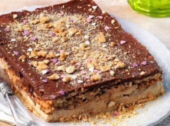 Το πιο λαχταριστό μπισκοτογλυκό ψυγείου με βούτυρο και σοκολάτα