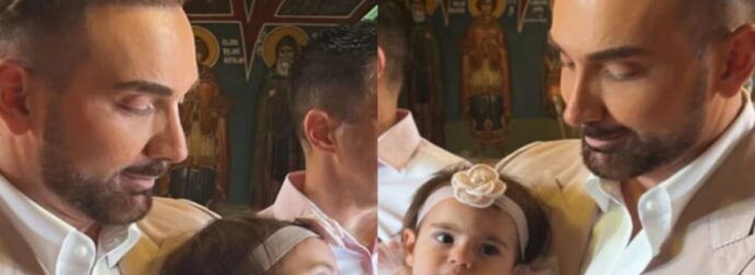 Ευτυχισμένες στιγμές για τον Νίκο Κοκλώνη: Βάφτισε την μικρή Μαρία που πρωταγωνιστεί στο IQ 160 – Όλη η showbiz καλεσμένη