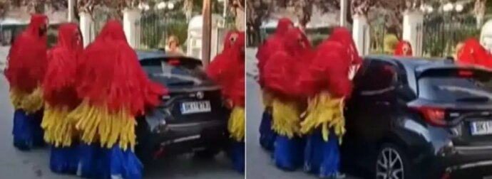 Αίγιο: Καρναβαλιστές ντύθηκαν πλυντήριο αυτοκινήτων και έγιναν viral